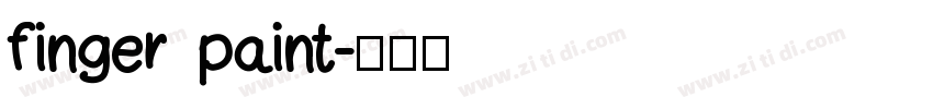 finger paint字体转换